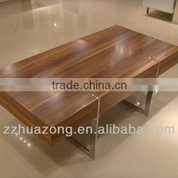 Simple Design MDF Coffee Table With Chromed Steel