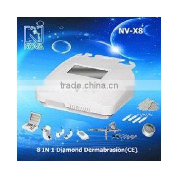 trend 2017 X8 8IN1 diamond dermabrasion machine with ultrasound and skin scrubber