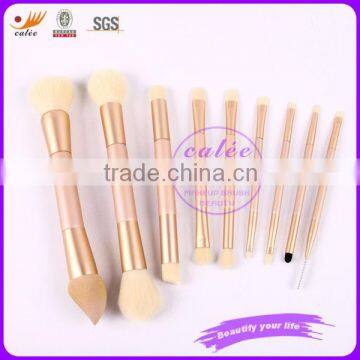 9pcs cosmetic kits with duo-end brushes