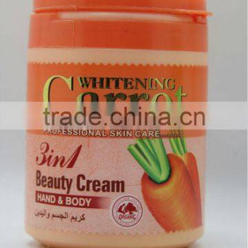 3 in 1 Whitening Carrot Beauty Cream/Hand & Body Lotion 300ml Manufacturer