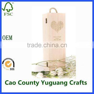 Wedding Favor Box Wooden Wine Gift Box photo-2