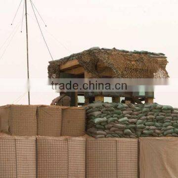 Galvanized Welded iron gabion Cage for military protection