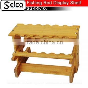 Bamboo Fishing rod display shelf SGRRK106