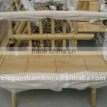 bamboo garden bench without arm