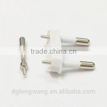 Europe style electronic 2 solid cnc machining hollow pin with custom plug