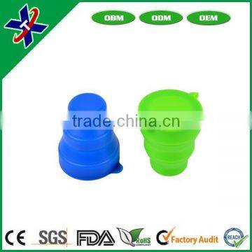 practical colorful collapsible silicone folding cup