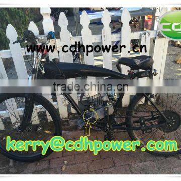 Motored Bicycle Frame With Gas Tank