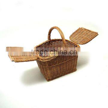 Wholesale Wicker Picnic Hamper Basket, Wicker Picnic Basket With Handle and Lids