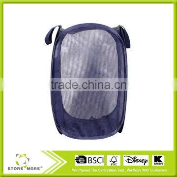 Foldable Pop-Up Mesh Hamper Collapsible Laundry Basket photo-3