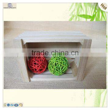 Recycal Crafts Gift Long Apple Storage Wooden Box photo-6