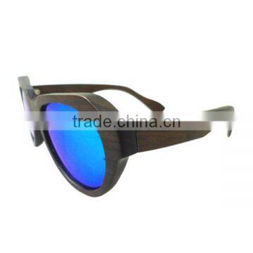 Handcrafted Wooden Frame Ebony Wood Frame Mirror Lenses Sunglasses photo-2