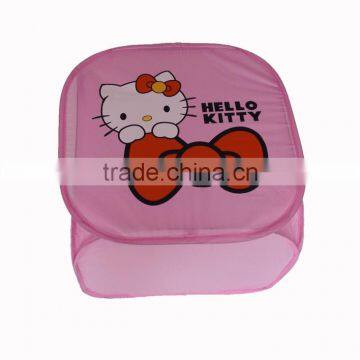Lovely Cartoon Animal Folding Laundry Basket Pop up Storage Laundry Hamper photo-3