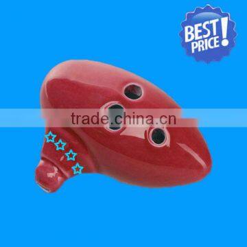 6 Holes New Learners Ceramic Ocarina Flute for Children photo-6