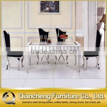 Modern Simple Marble Top Metal Dining Room Table photo-5