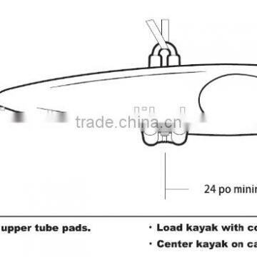 Universal Kayak Roof Rack J Bar/Universal Kayak Roof Rack J-Bar Carrier Canoe Boat Surf Ski Roof Top Mount Car SUV Crossbar photo-6
