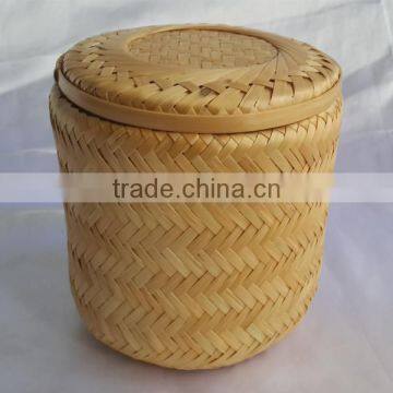 New style classical bamboo weaving rattan basket funeral casket