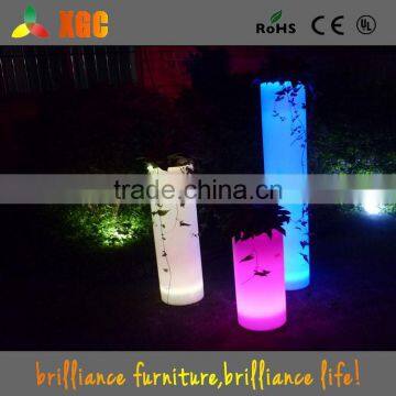 Hot Sale High Tech Garden Led Illuminate Glowing Flower Pot Outdoor Led Pot Lights/Led Plastic Flower Vase With Remote Control photo-6