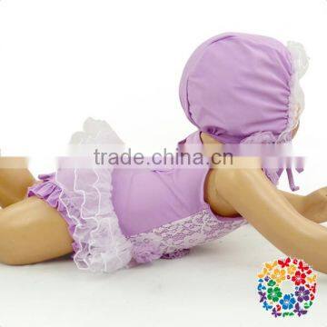 2017 Summer Clothing Set Pink Floral Lace Baby Toddler Girl Swimsuit photo-4