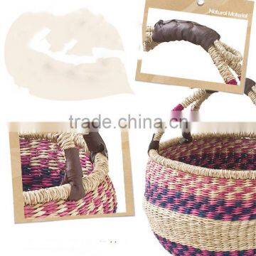 Colorful Seagrass Bolga Basket photo-2