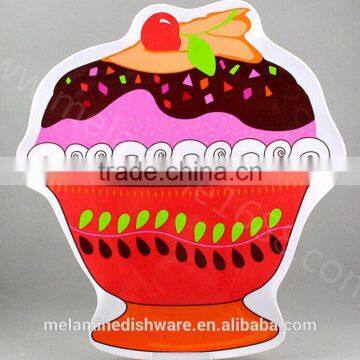 Melamine Ice Cream Cup Design Plate