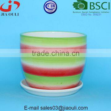 Cheap Ceramic Pots for Plants, Planter Pot With Saucer photo-6