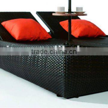 Lounge wicker set sofa bed