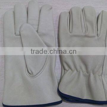 DDSAFETY High Quality Cow Split Leather Driver Gloves Motorcycle Glove photo-4