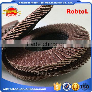 T27 115mm 4.5inch flap disc polishing aluminum oxide flap disk abrasive grinding wheel flap wheel grit80 Sanding