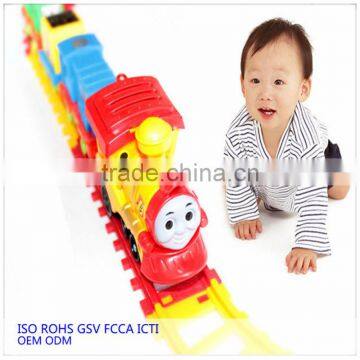 new fashion cheap fancy squeaky baby toy train toy set vehicle from dongguan china