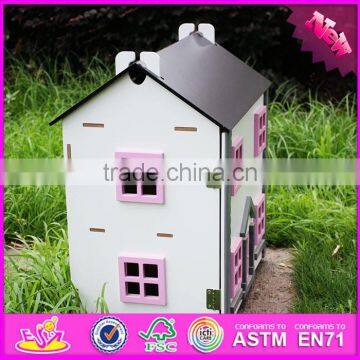 2016 Hot Item Kids Wooden Small Toy House, Top Fashion Baby Wooden Small Toy House W06A154 photo-3