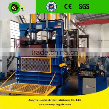 Tire recycling machine vertical tire baling machine