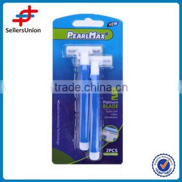 2PS TWIN BALDE SWEDEN RAZORS WITH RUBBER HANDLE