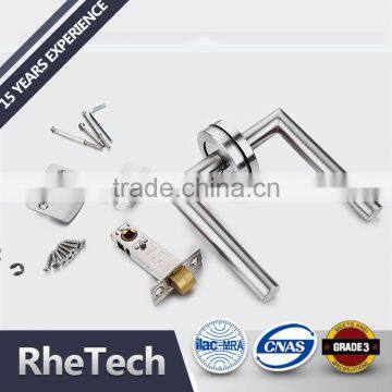 Stainless Steel Hotel Wooden Door Lever Handle Lock photo-2