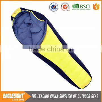 Yellow Down Sleeping Bag 800 Fill For Outdoor Camping Mountaining Hiking