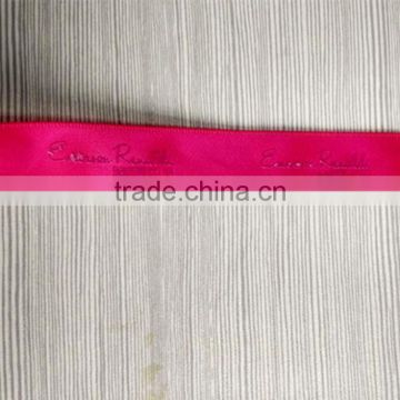 Colorful polyester satin ribbon with company logo