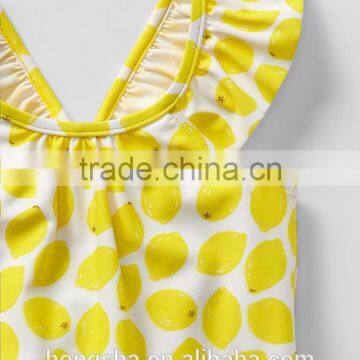 Baby Grils Flutter One-piece Swimsuit & Kids Swimwear HSD5040 photo-3