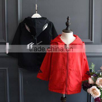 2016 Fashion Boys High Quality Dinosaur Pattern Hooded Windproof Anorak for Autumn
