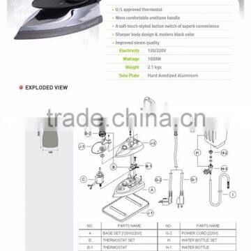 SILVER STAR GRVAITY IRON/BOTTLE IRON 1000W ES-300 photo-5