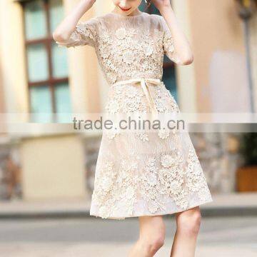 Maxnegio Office Ladies Formal Wear Ladies Lace Day Dress photo-2