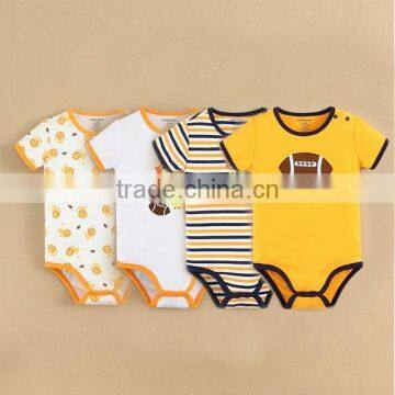 MOM AND BAB 2015 Baby Clothes Set 100% Cotton Embroidery Baby Romper Gift Set 4in1 photo-2