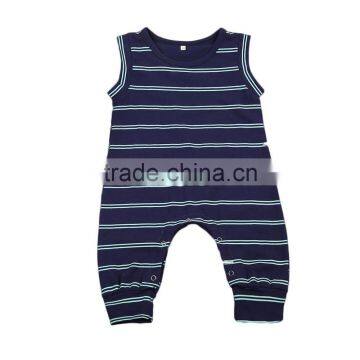 Latest Design Custom Design Onesie Kids Clothes Wholesale Cotton Jumpsuit Clothing Summer Stripe Baby Romper