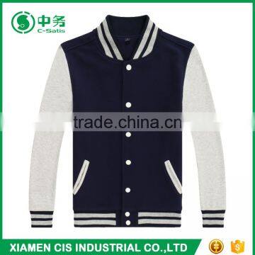 Wholesale Custom Logo Korean Fashion Red and White College Unisex Plain Varsity Jacket photo-5