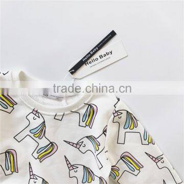 1-6 Years 2017 New Wholesale Autumn Cotton Full Sleeves Pony Boys Girls Coats (pick Size) photo-4