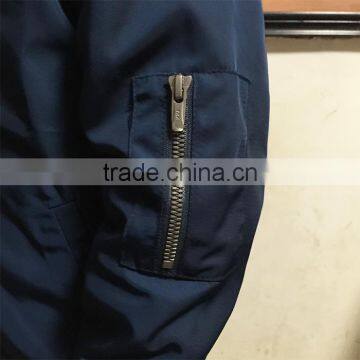 Custom Wholesale Plain Zip Front Bomber Jacket For Children photo-4