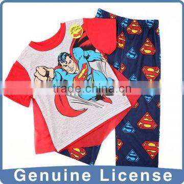 three piece suit cape printing patent licensing boy pajamas red sleeping wear