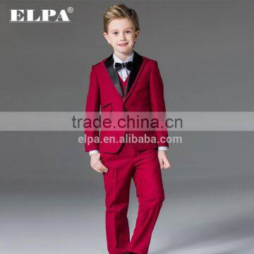 ELPA Designer 3 Piece Fashion Formal Blue Flower Kids Boys Slim Fit Suit photo-3