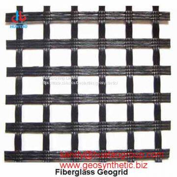 Asphalt Reinforcement Fiberglass Geogrid photo-2