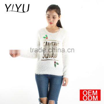 Hot Sale Winter Cozy Sweater Ladies Santa's Squad Christmas Sweater photo-4