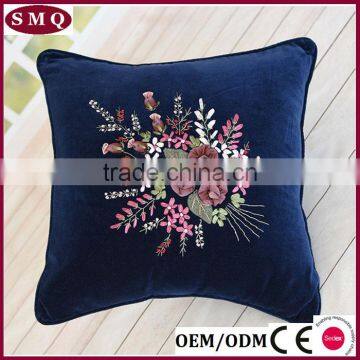 Latest Design Flower Chikan Embroidered Cushion Covers photo-2