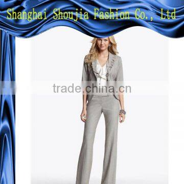 Grey fashion Ladies elegant business suit , lady office uniform